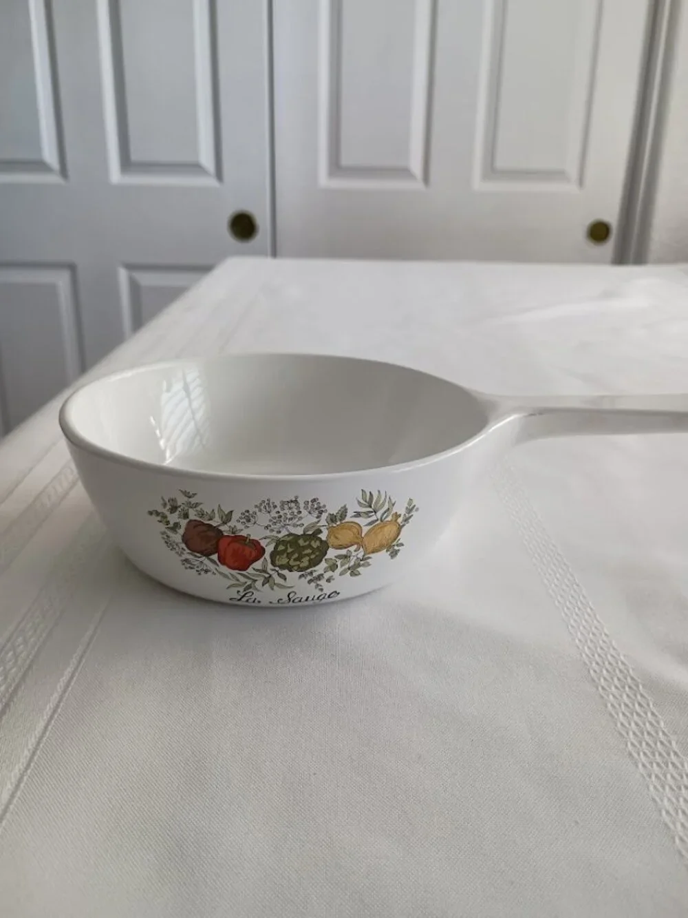 Vintage La Sauge Corning Ware P-81-B, 1 Pint Saucepan
